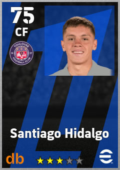 Santiago Hidalgo — CF, OVR 75, MAX 75