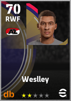 Weslley — RWF, OVR 70, MAX 70