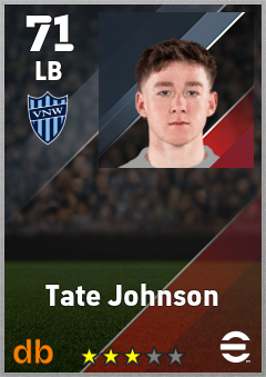 Tate Johnson — LB, OVR 71, MAX 71