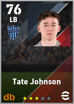 Tate Johnson — LB, OVR 76, MAX 76