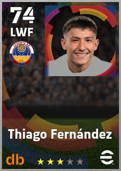 Thiago Fernández — LWF, OVR 74, MAX 74