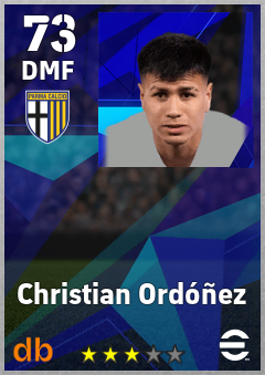 Christian Ordóñez eFootball player card