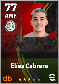 Elías Cabrera — AMF, OVR 77, MAX 77