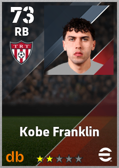 Kobe Franklin — RB, OVR 73, MAX 73