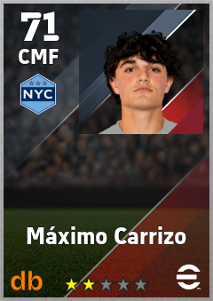 Máximo Carrizo — CMF, OVR 71, MAX 71