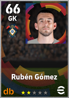 Rubén Gómez eFootball player card