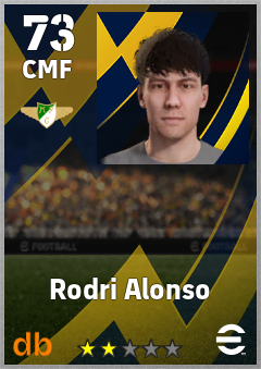 Rodri Alonso — CMF, OVR 73, MAX 73