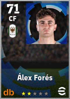 Álex Forés — CF, OVR 71, MAX 71