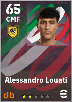 Alessandro Louati — CMF, OVR 65, MAX 65