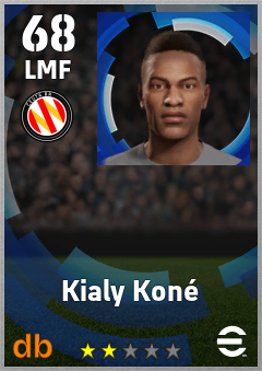 Kialy Koné — LMF, OVR 68, MAX 68