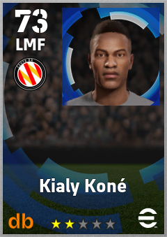 Kialy Koné — LMF, OVR 73, MAX 73