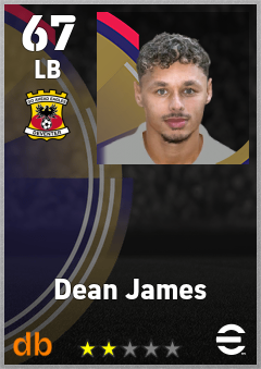 Dean James eFootball player card