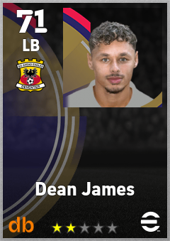Dean James eFootball player card