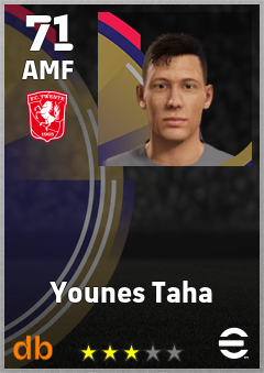 Younes Taha — AMF, OVR 71, MAX 71