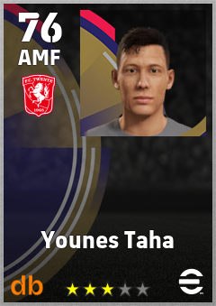 Younes Taha — AMF, OVR 76, MAX 76
