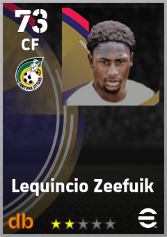 Lequincio Zeefuik — CF, OVR 73, MAX 73