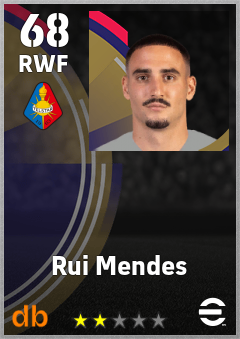 Rui Mendes — RWF, OVR 68, MAX 68