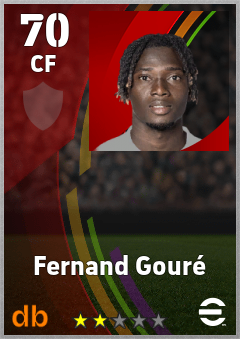 Fernand Gouré — CF, OVR 70, MAX 70