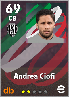Andrea Ciofi — CB, OVR 69, MAX 69