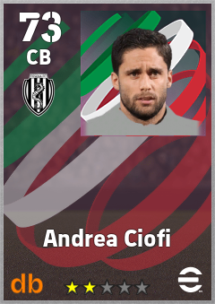 Andrea Ciofi — CB, OVR 73, MAX 73