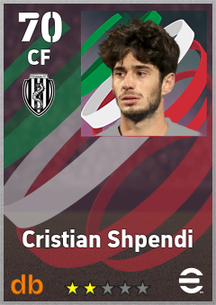 Cristian Shpendi — CF, OVR 70, MAX 70