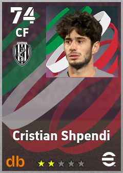Cristian Shpendi — CF, OVR 74, MAX 74
