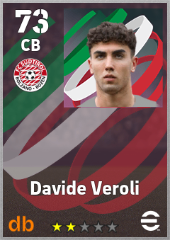Davide Veroli — CB, OVR 73, MAX 73