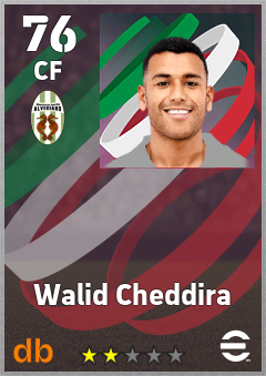 Walid Cheddira — CF, OVR 76, MAX 76