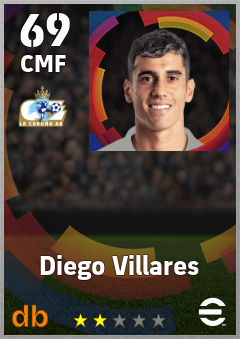 Diego Villares — CMF, OVR 69, MAX 69