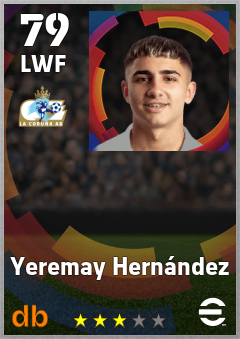 Yeremay Hernández — LWF, OVR 79, MAX 79