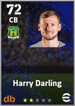 Harry Darling — CB, OVR 72, MAX 72