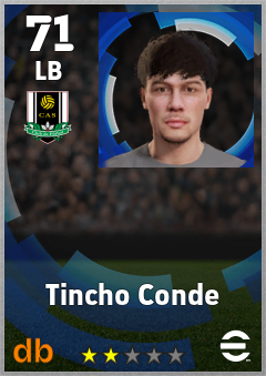 Tincho Conde — LB, OVR 71, MAX 71