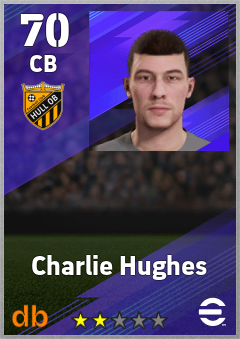 Charlie Hughes — CB, OVR 70, MAX 70