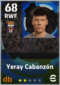 Yeray Cabanzón eFootball player card