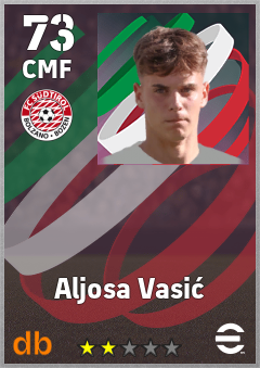 Aljosa Vasić — CMF, OVR 73, MAX 73