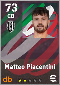 Matteo Piacentini — CB, OVR 73, MAX 73