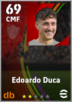 Edoardo Duca — CMF, OVR 69, MAX 69