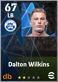 Dalton Wilkins — LB, OVR 67, MAX 67
