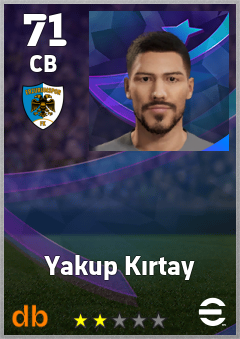 Yakup Kırtay — CB, OVR 71, MAX 71