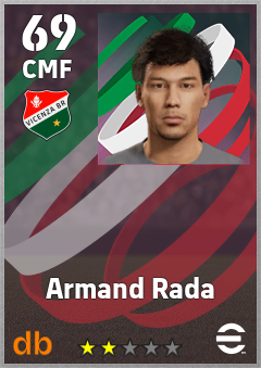Armand Rada — CMF, OVR 69, MAX 69
