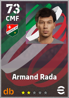 Armand Rada — CMF, OVR 73, MAX 73