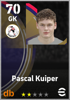 Pascal Kuiper — GK, OVR 70, MAX 70