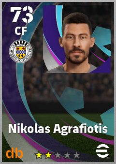 Nikolas Agrafiotis — CF, OVR 73, MAX 73