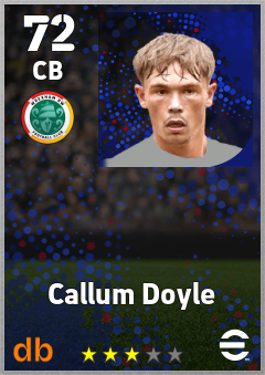 Callum Doyle — CB, OVR 72, MAX 72