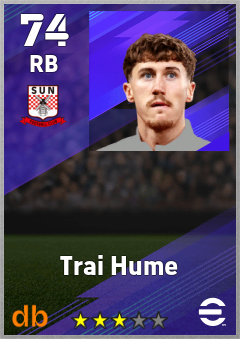 Trai Hume eFootball player card