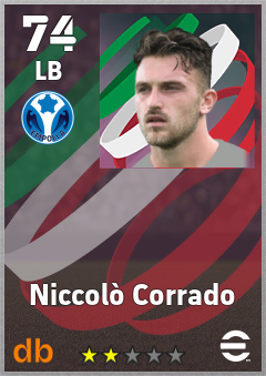 Niccolò Corrado — LB, OVR 74, MAX 74