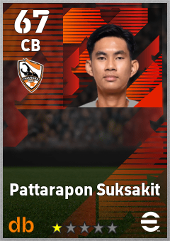 Pattarapon Suksakit — CB, OVR 67, MAX 67