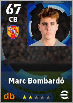 Marc Bombardó — CB, OVR 67, MAX 67