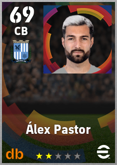 Álex Pastor — CB, OVR 69, MAX 69
