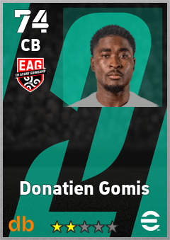 Donatien Gomis — CB, OVR 74, MAX 74